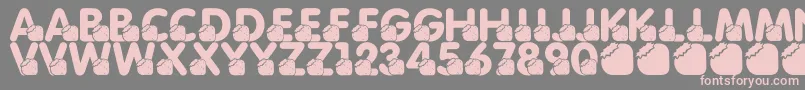 LmsMomsBirthdayTreat Font – Pink Fonts on Gray Background