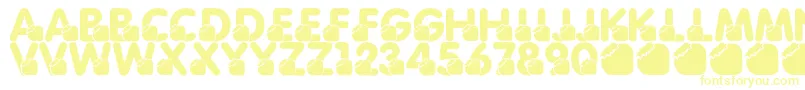 LmsMomsBirthdayTreat Font – Yellow Fonts on White Background