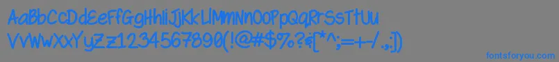 Swaggerbold Font – Blue Fonts on Gray Background