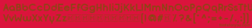 OpificioBold Font – Brown Fonts on Red Background