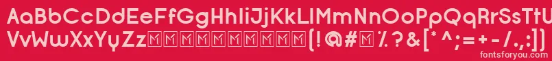 En savoir plus sur la police OpificioBold Police OpificioBold – polices roses sur fond rouge