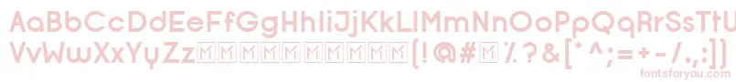 OpificioBold Font – Pink Fonts on White Background