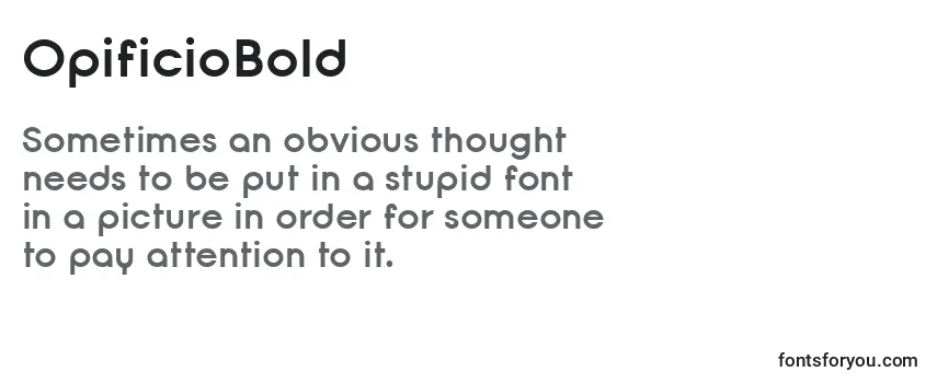 OpificioBold Font