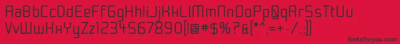 Moon30 Font – Black Fonts on Red Background