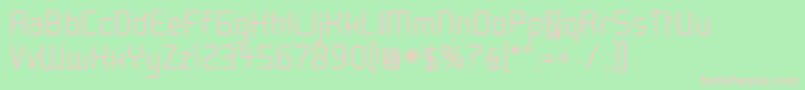 Moon30 Font – Pink Fonts on Green Background