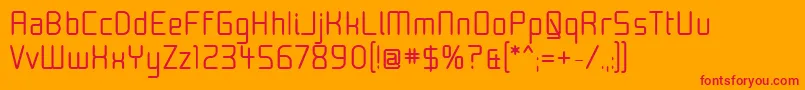 Moon30 Font – Red Fonts on Orange Background