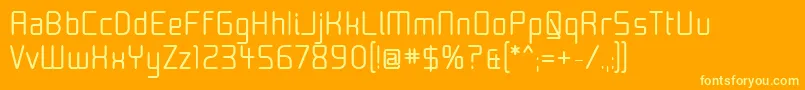 Moon30 Font – Yellow Fonts on Orange Background