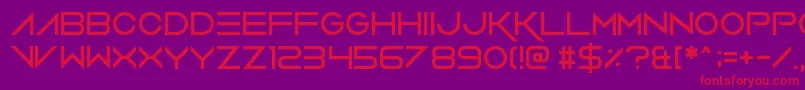 VerminVibes2 Font – Red Fonts on Purple Background