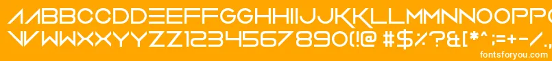 VerminVibes2 Font – White Fonts on Orange Background