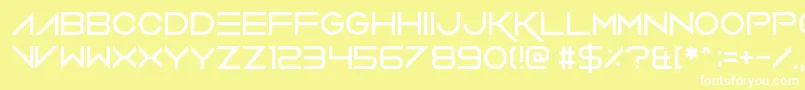 VerminVibes2 Font – White Fonts on Yellow Background