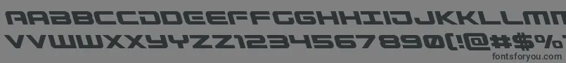 Gunshipleft Font – Black Fonts on Gray Background