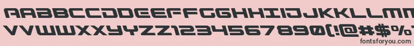 Gunshipleft Font – Black Fonts on Pink Background