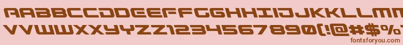 Gunshipleft Font – Brown Fonts on Pink Background