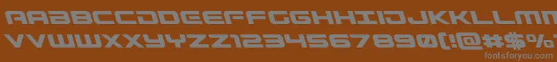 Gunshipleft Font – Gray Fonts on Brown Background