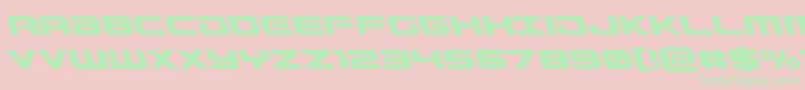 Weitere Informationen zur Gunshipleft-Schriftart Gunshipleft-Schriftart – Grüne Schriften auf rosa Hintergrund