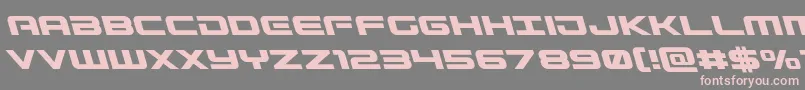 Gunshipleft Font – Pink Fonts on Gray Background