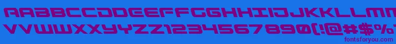 More about Gunshipleft Font Gunshipleft Font – Purple Fonts on Blue Background