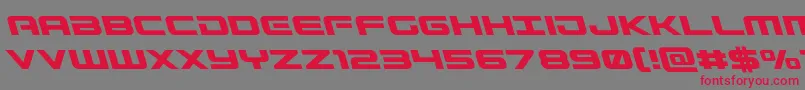 Gunshipleft Font – Red Fonts on Gray Background