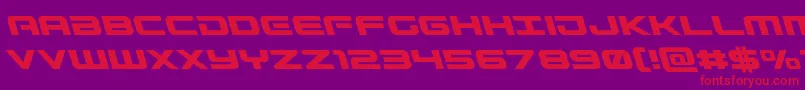 Gunshipleft Font – Red Fonts on Purple Background