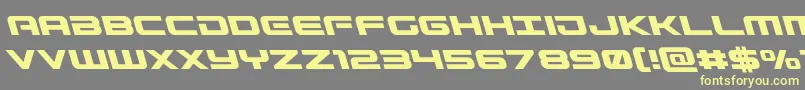 Gunshipleft Font – Yellow Fonts on Gray Background