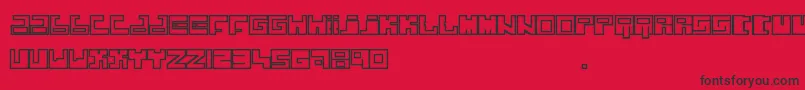 JokerKrew Font – Black Fonts on Red Background