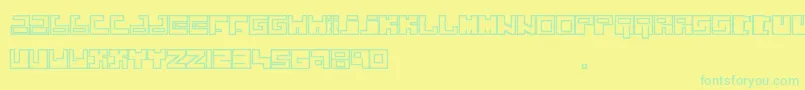 JokerKrew Font – Green Fonts on Yellow Background