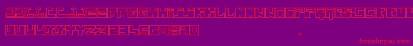 JokerKrew Font – Red Fonts on Purple Background