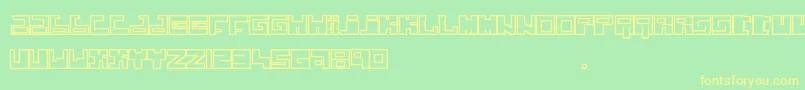 JokerKrew Font – Yellow Fonts on Green Background