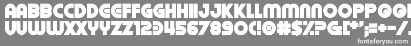 Oilrig Font – White Fonts on Gray Background