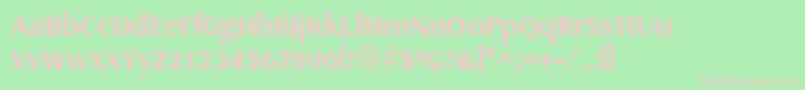 DragonBold Font – Pink Fonts on Green Background