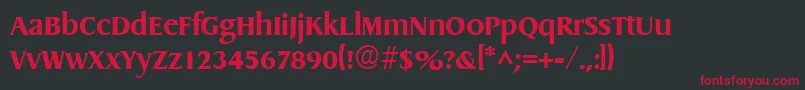 DragonBold Font – Red Fonts on Black Background