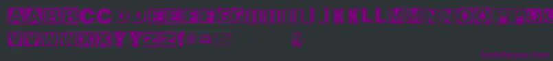 Revista Font – Purple Fonts on Black Background
