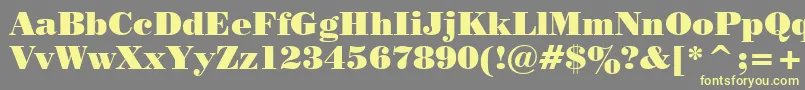 Pstrbod Font – Yellow Fonts on Gray Background