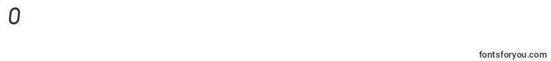 Czcionka MexicoserialItalic – czcionki cyfry 0