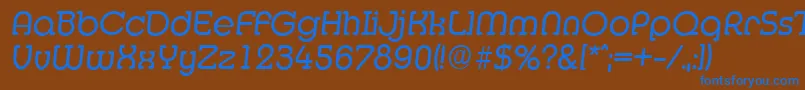 Шрифт MexicoserialItalic – синие шрифты на коричневом фоне