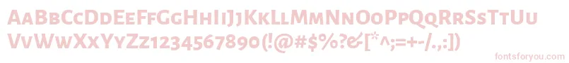 AlegreyasansscExtrabold Font – Pink Fonts on White Background