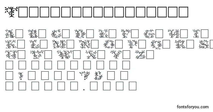 Czcionka Tenderleafregular – alfabet, cyfry, specjalne znaki