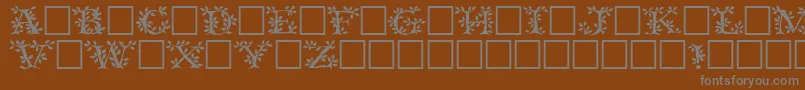 Tenderleafregular Font – Gray Fonts on Brown Background