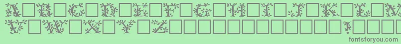 Tenderleafregular Font – Gray Fonts on Green Background