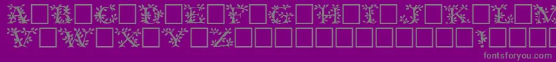 Tenderleafregular Font – Gray Fonts on Purple Background