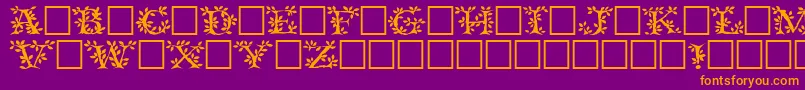 Police Tenderleafregular – polices orange sur fond violet