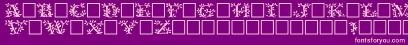 Tenderleafregular Font – Pink Fonts on Purple Background