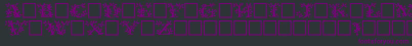 Tenderleafregular Font – Purple Fonts on Black Background