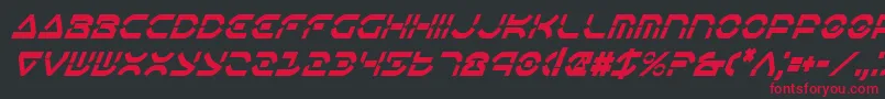 fuente OberonDeuxCondensedItalic – Fuentes Rojas Sobre Fondo Negro