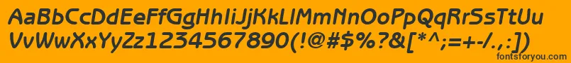 ItcBenguiatGothicLtBoldOblique Font – Black Fonts on Orange Background