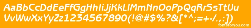 ItcBenguiatGothicLtBoldOblique Font – White Fonts on Orange Background
