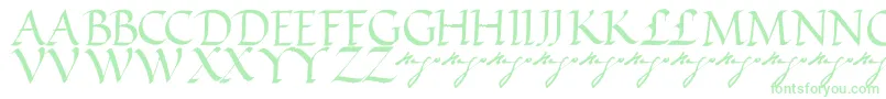 VictorhugoRegular Font – Green Fonts on White Background