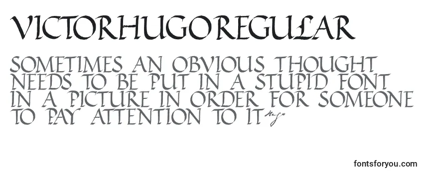 Schriftart VictorhugoRegular