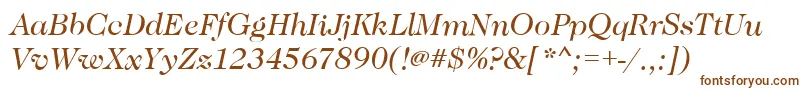 CaslonBookitalic-fontti – ruskeat fontit