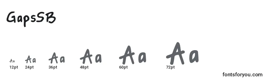 GapsSB Font Sizes